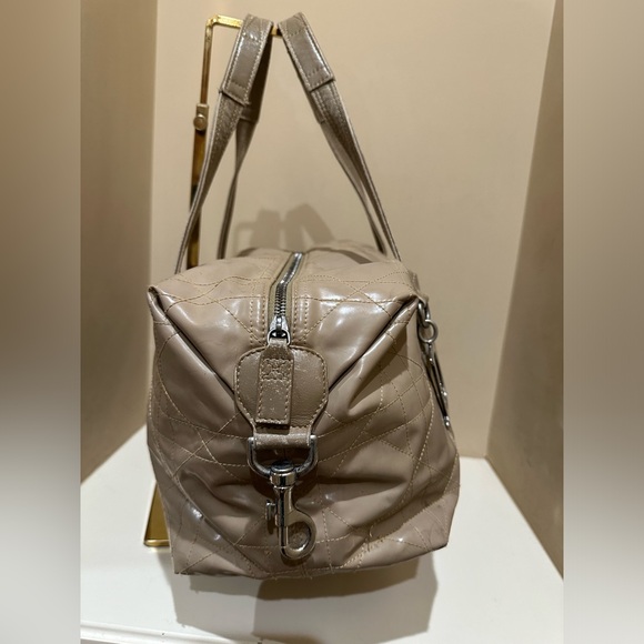 Christian Dior Cannage Patent Tan Bowler Bag - Picture 5 of 16